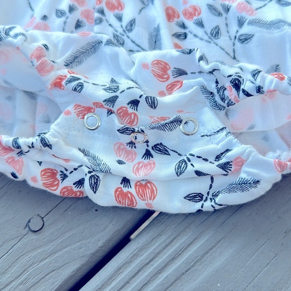 Baby Girl Romper Outfit Floral Bubble 6/12m NWT Bamboo Soft New Baby Shower Gift - Picture 4 of 5